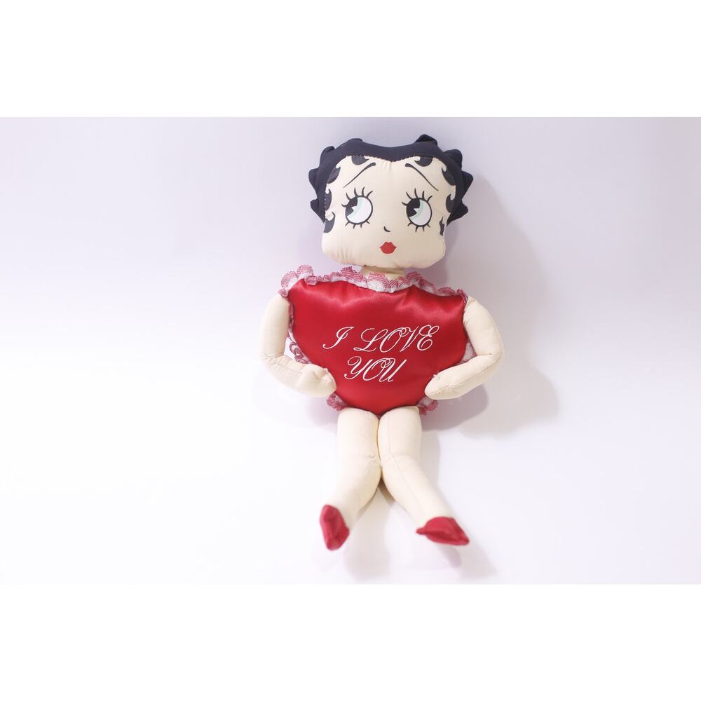 1988, Betty Boop, Valentine, Plush, Heart Doll, King Features, ~ 250910-WH 1350